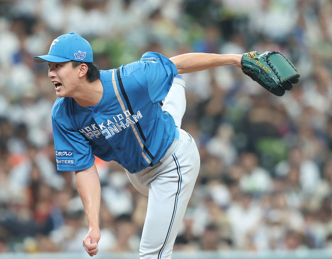 西武対日本ハム　6回裏、力投する達（撮影・河田真司）