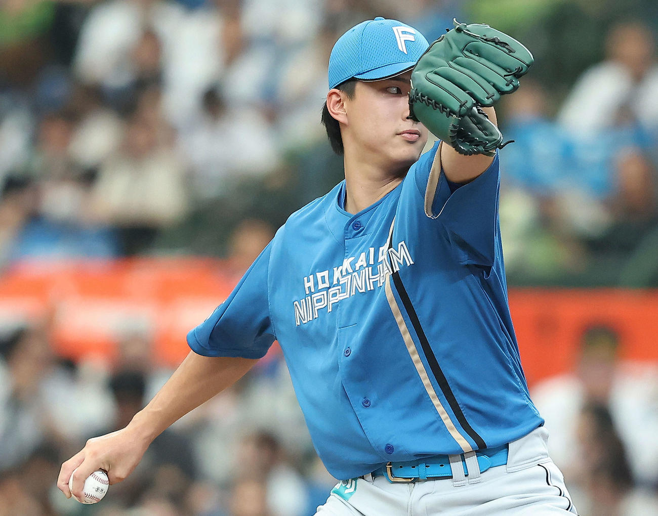 西武対日本ハム　先発登板する日本ハム達（撮影・河田真司）
