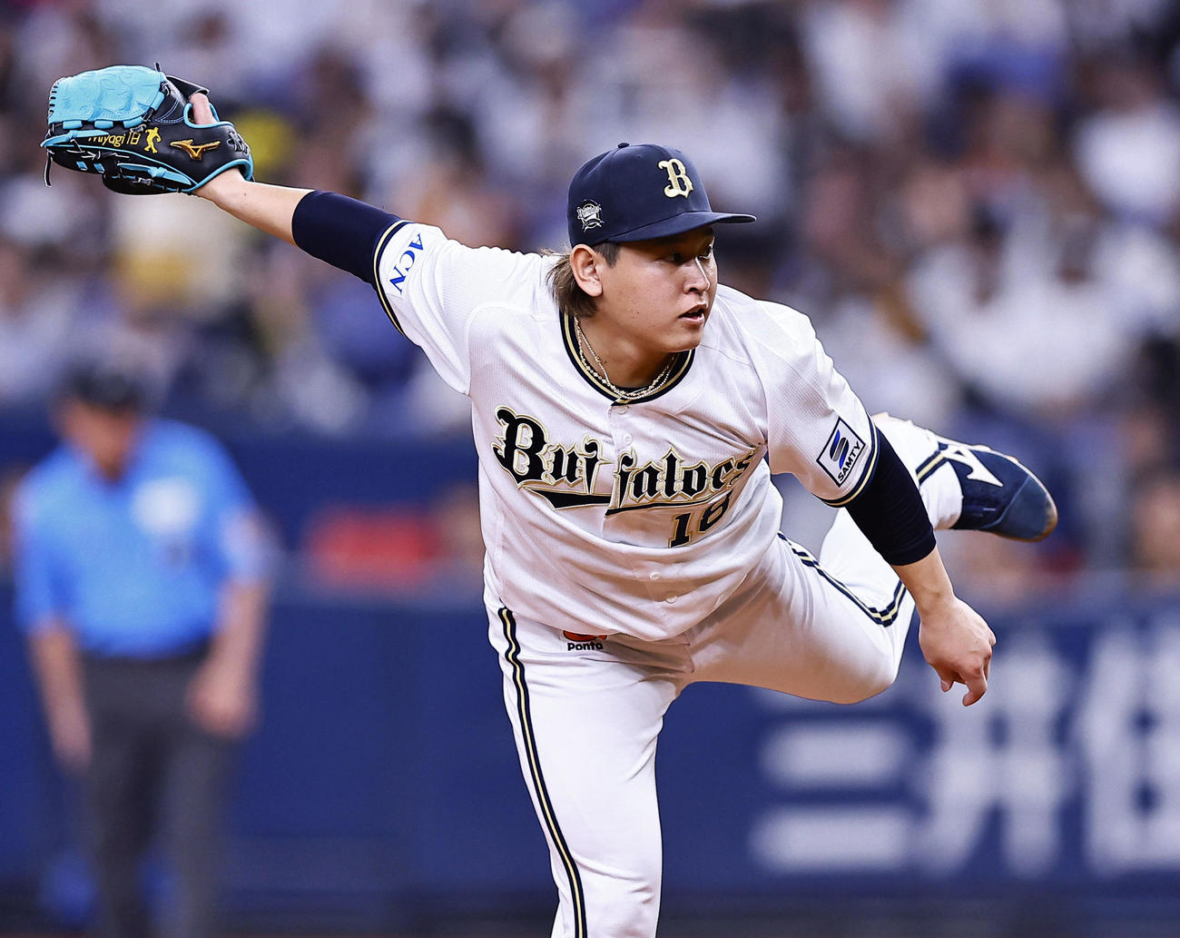 オリックス宮城大弥（2025年6月14日撮影）