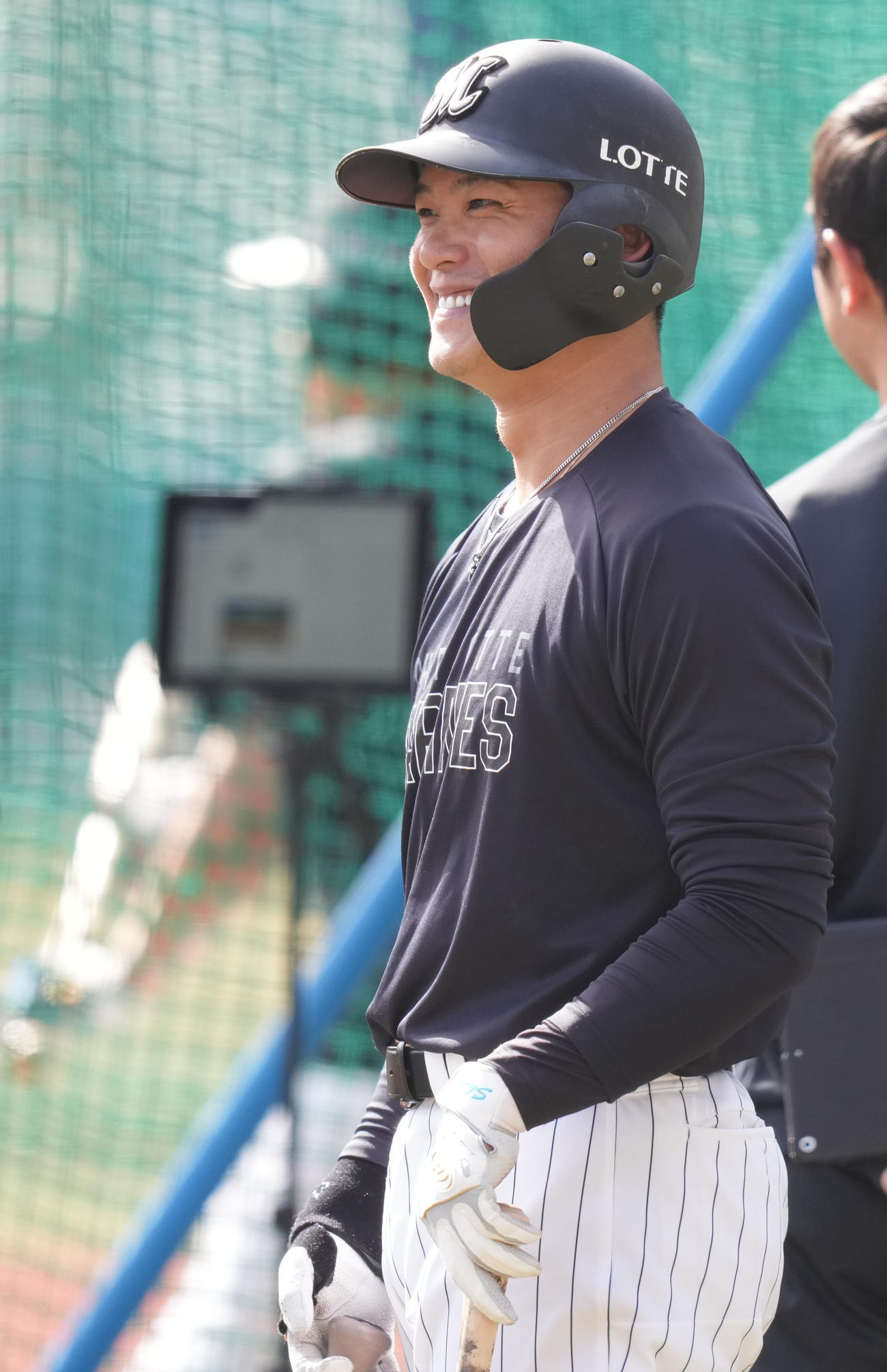 ロッテ石川慎吾（2025年5月7日撮影）