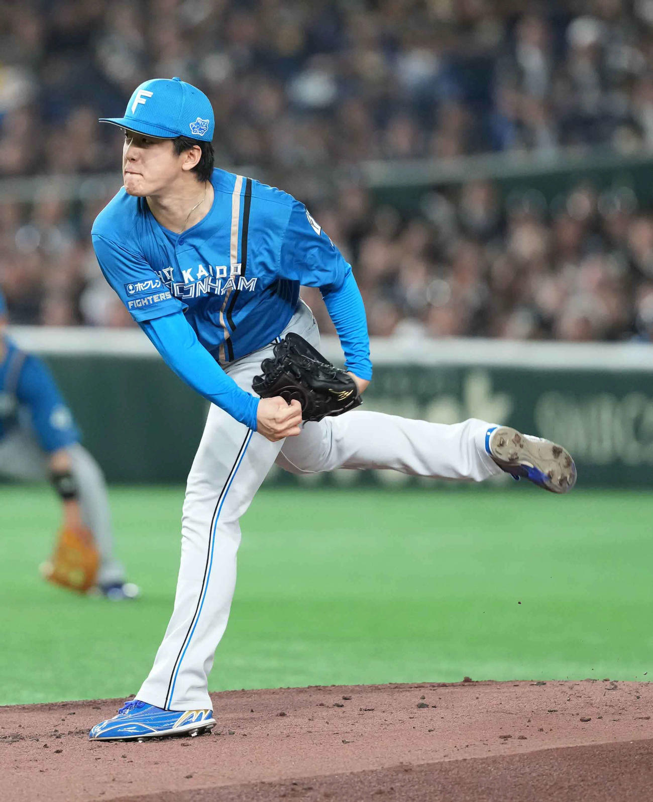 ソフトバンク対日本ハム　日本ハム先発の北山（撮影・小沢裕）