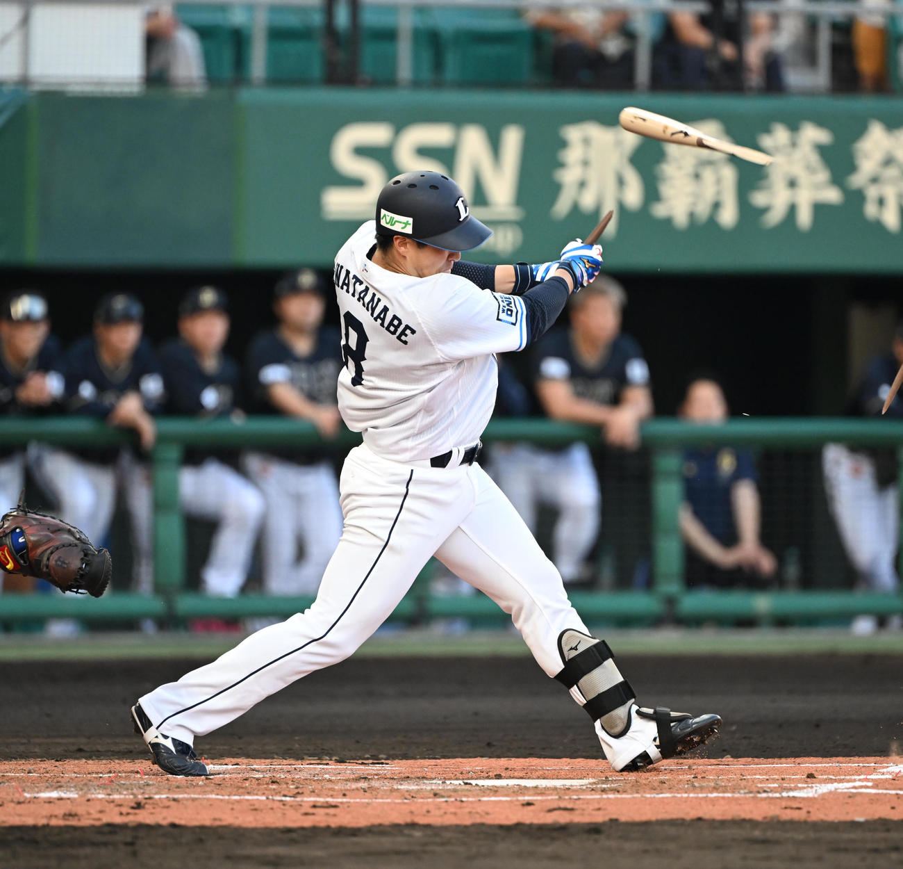 西武対オリックス　1回裏西武1死一塁、遊ゴロに倒れる渡部聖（撮影・和賀正仁）