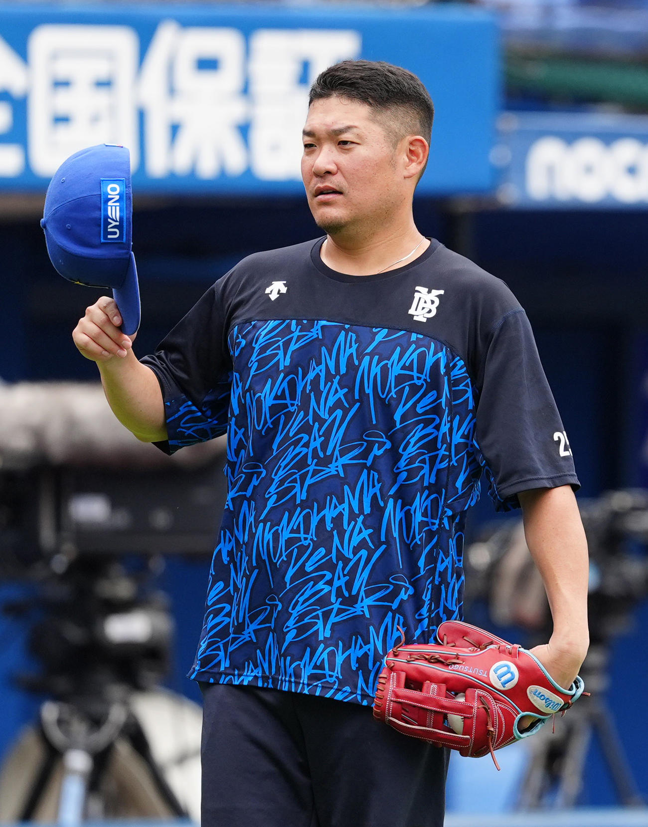 DeNA対中日　練習を行うDeNA筒香（撮影・清水貴仁）