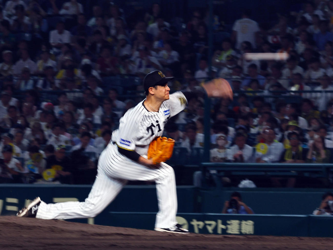 阪神対巨人　7回、好投を見せる阪神大竹（撮影・藤尾明華）