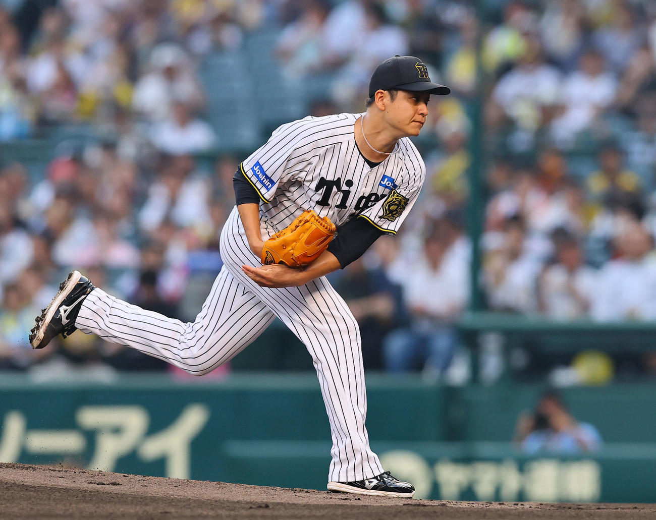 阪神対巨人　阪神先発の大竹（撮影・藤尾明華）