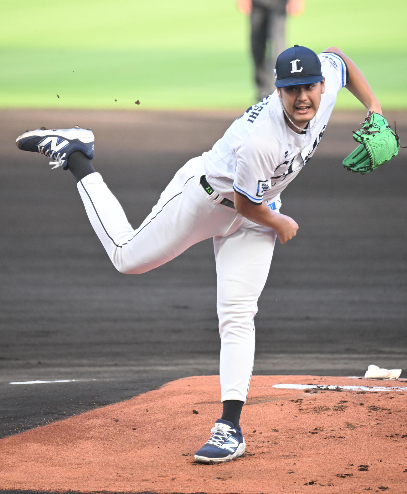 西武対オリックス　先発する西武高橋（撮影・和賀正仁）