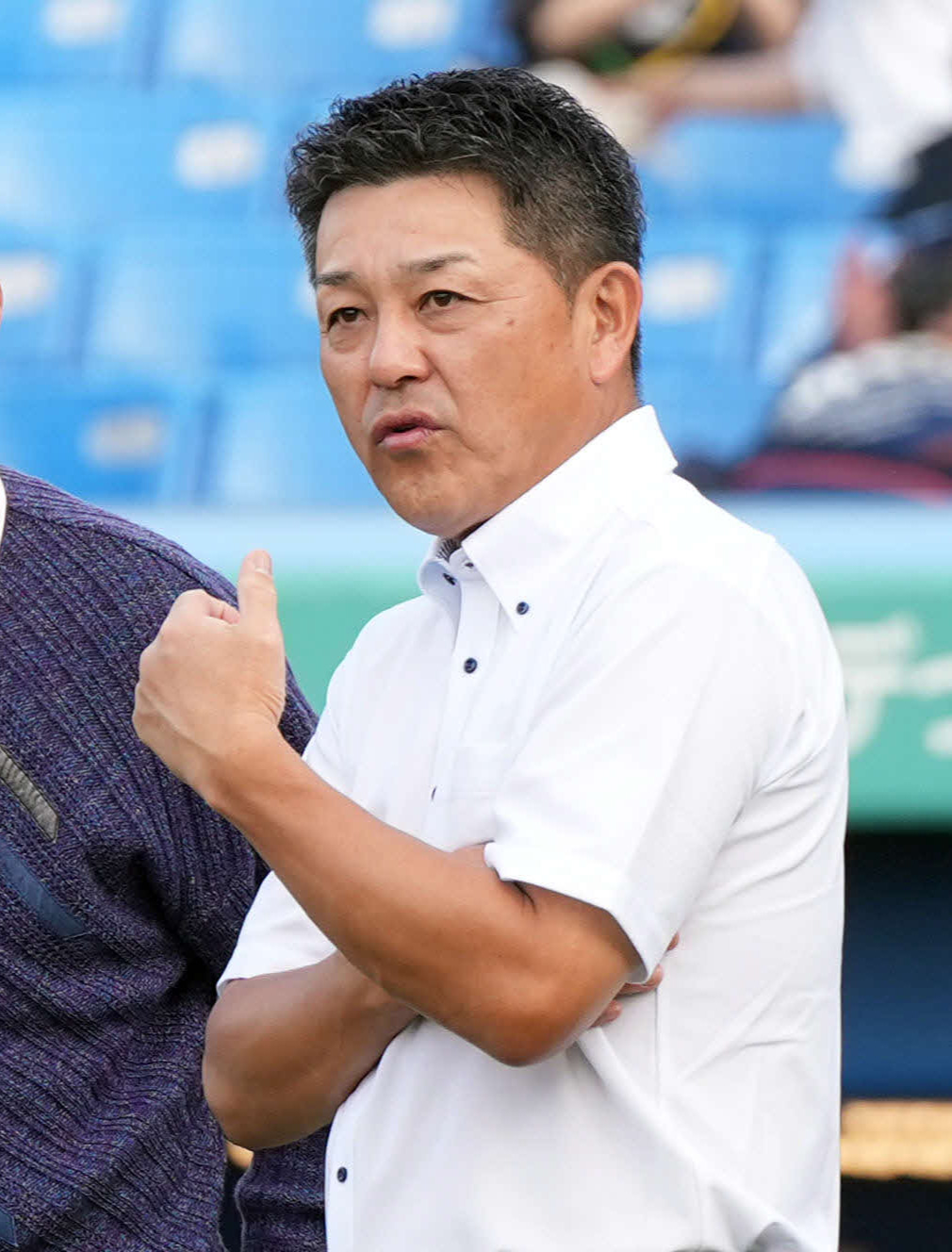 谷繁元信氏＝25年4月