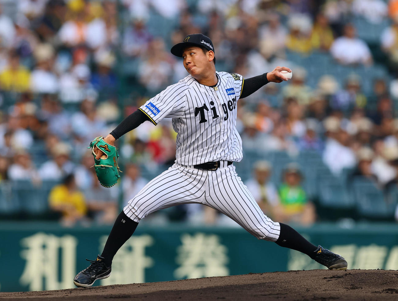 阪神対巨人　阪神先発の伊原（撮影・藤尾明華）