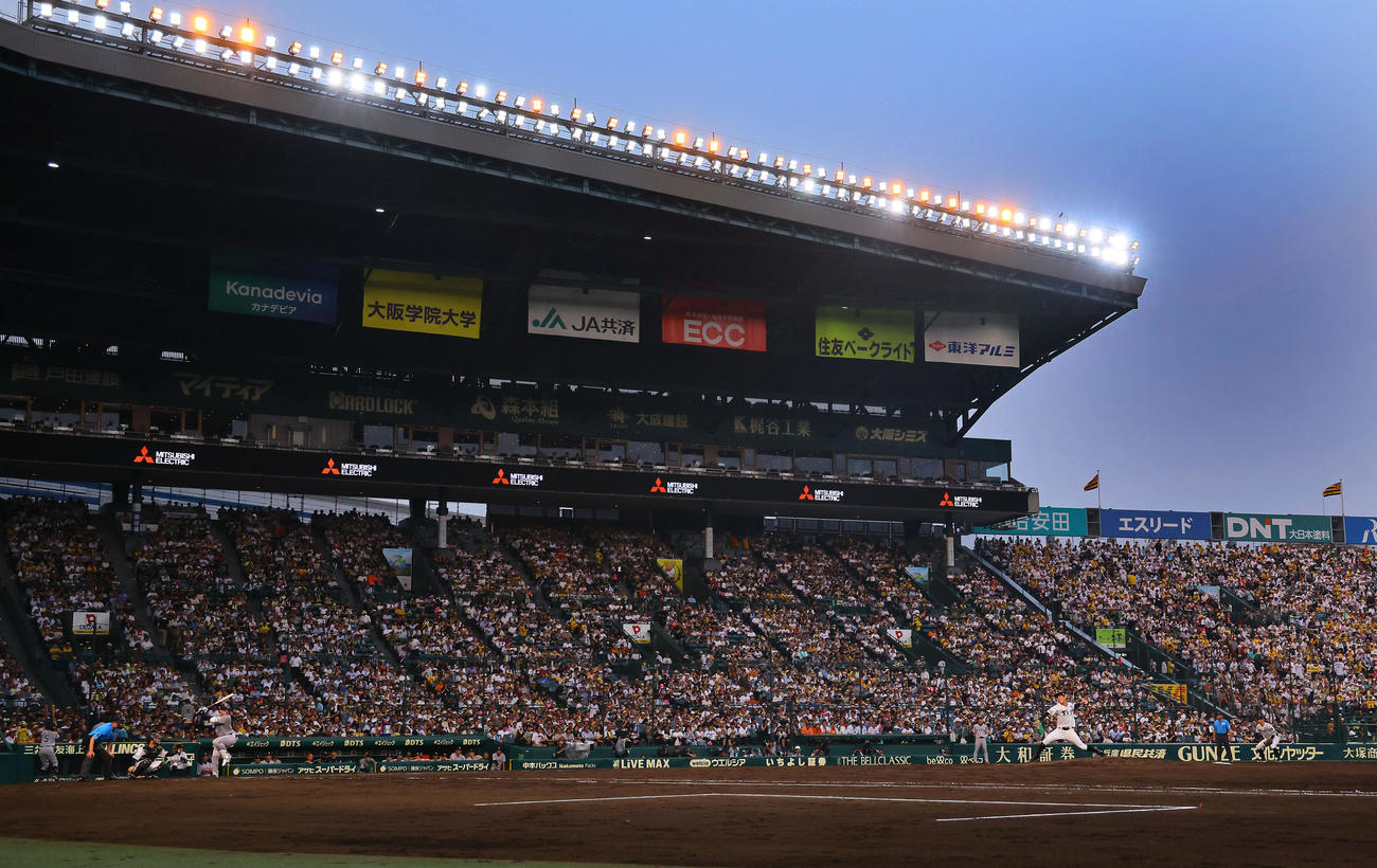 阪神対巨人　ナーターゲームで初先発した阪神伊原（撮影・藤尾明華）