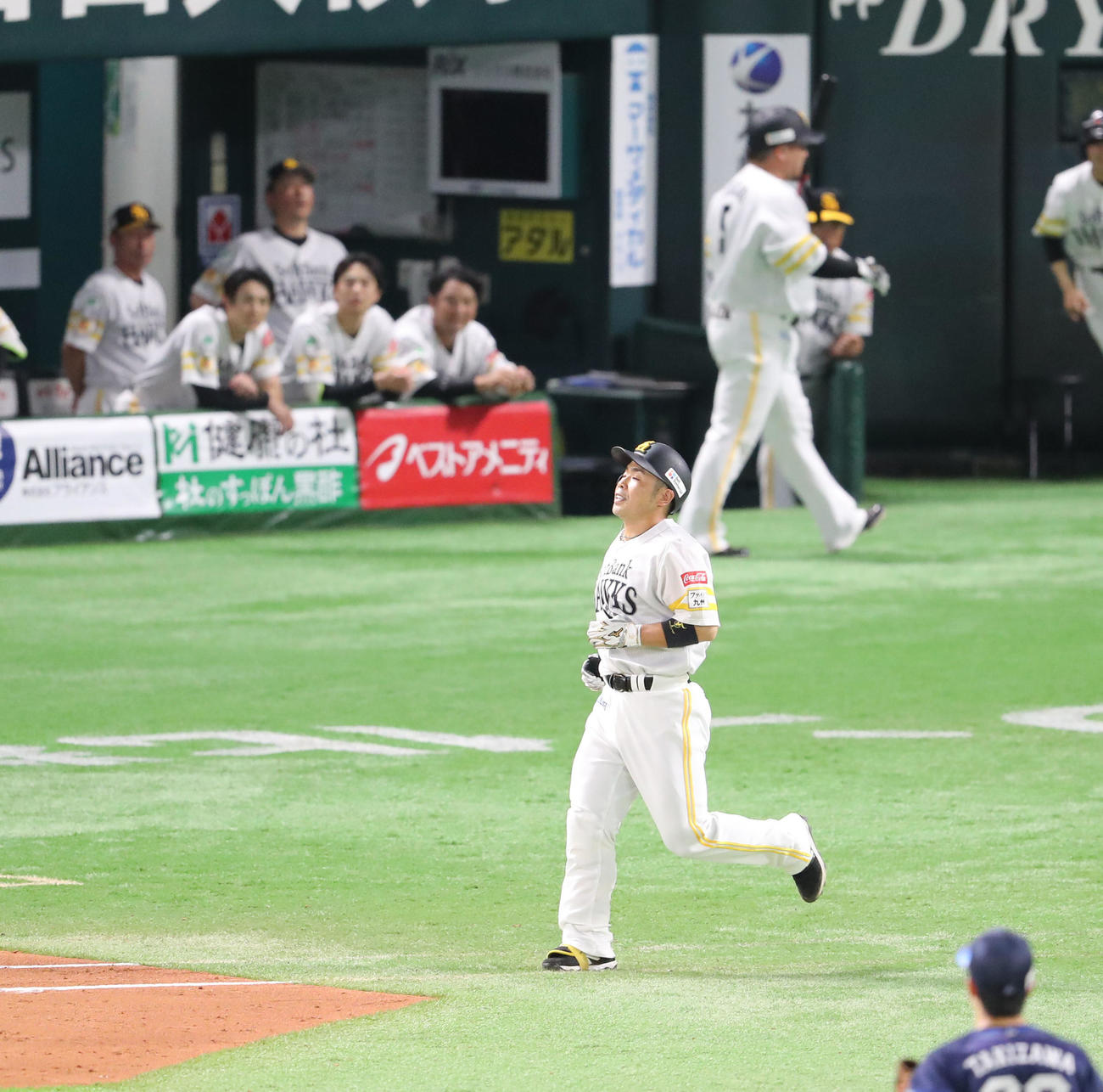 ソフトバンク対西武　9回裏ソフトバンク無死、近藤は投ゴロに終わる（撮影・梅根麻紀）