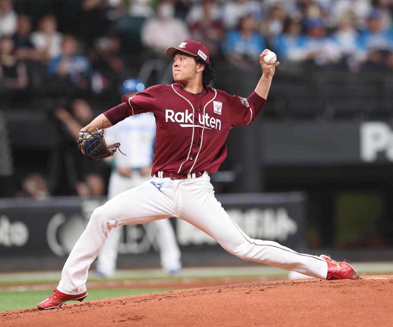 日本ハム対楽天　楽天先発の早川（撮影・黒川智章）