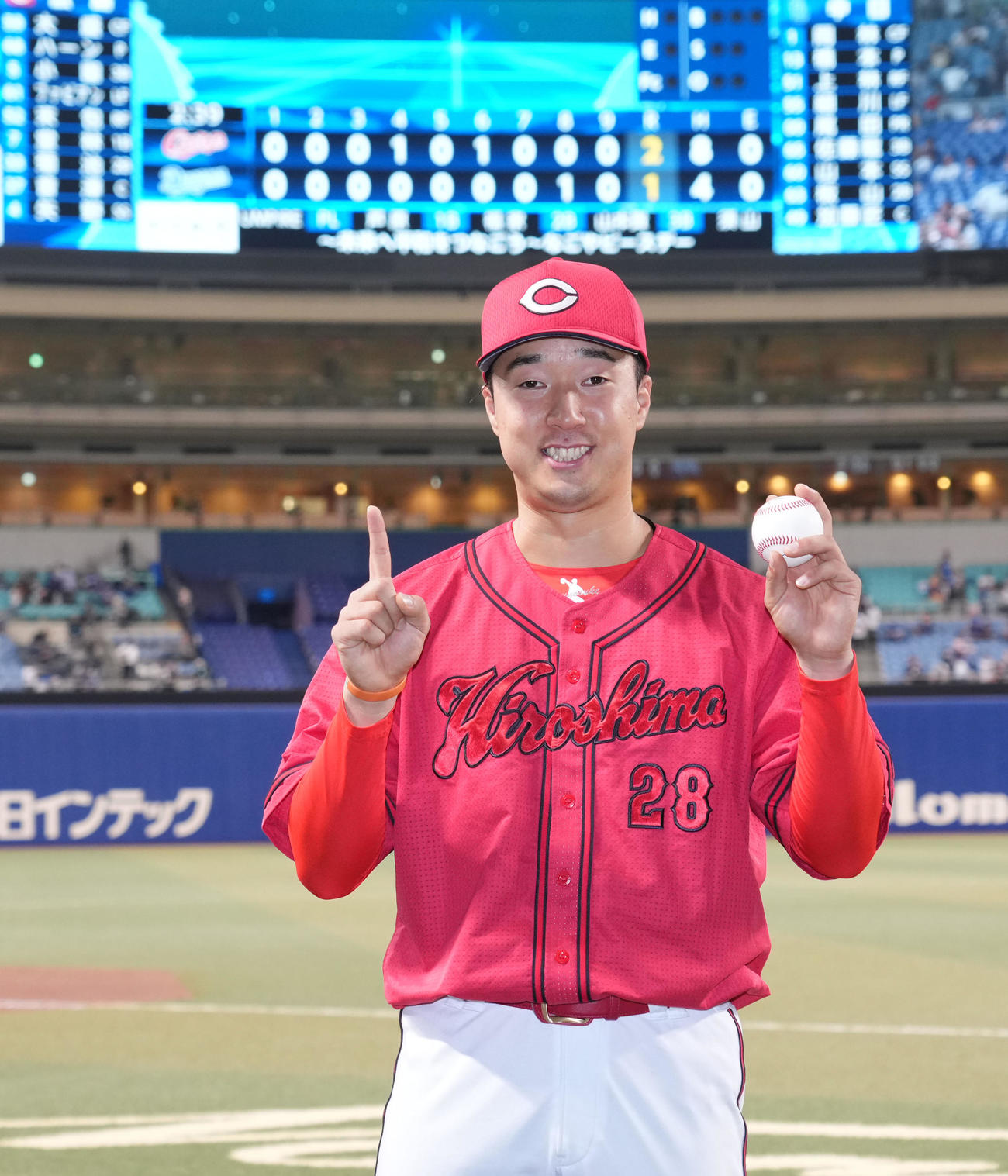 6月29日中日戦でプロ初勝利の佐藤柳之介