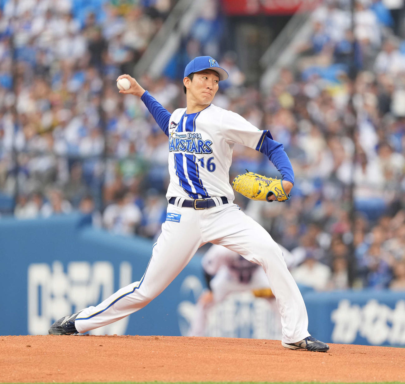 DeNA対阪神　DeNA先発の大貫（撮影・井上学）