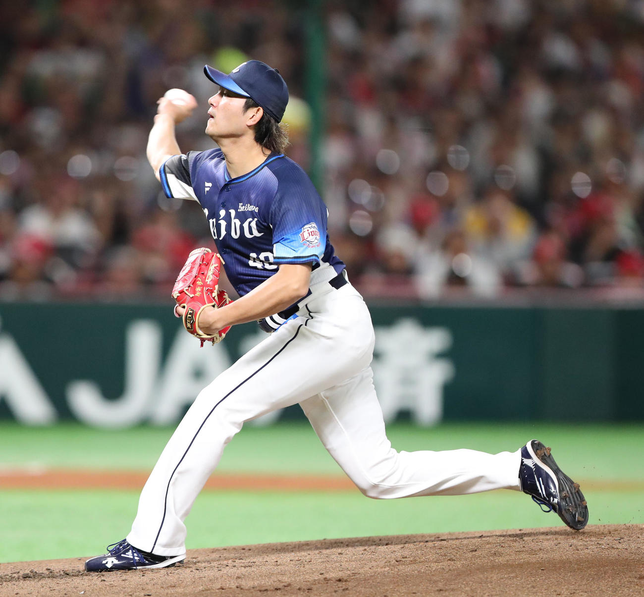 ソフトバンク対西武　西武先発の今井（撮影・梅根麻紀）