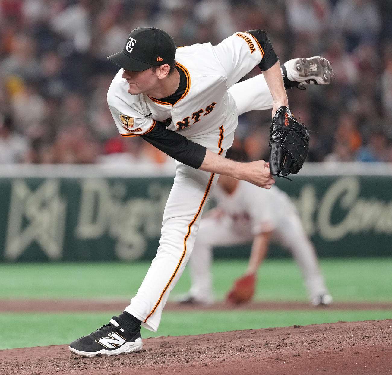 巨人対広島　11回表から6番手で登板した巨人ケラー（撮影・鈴木みどり）