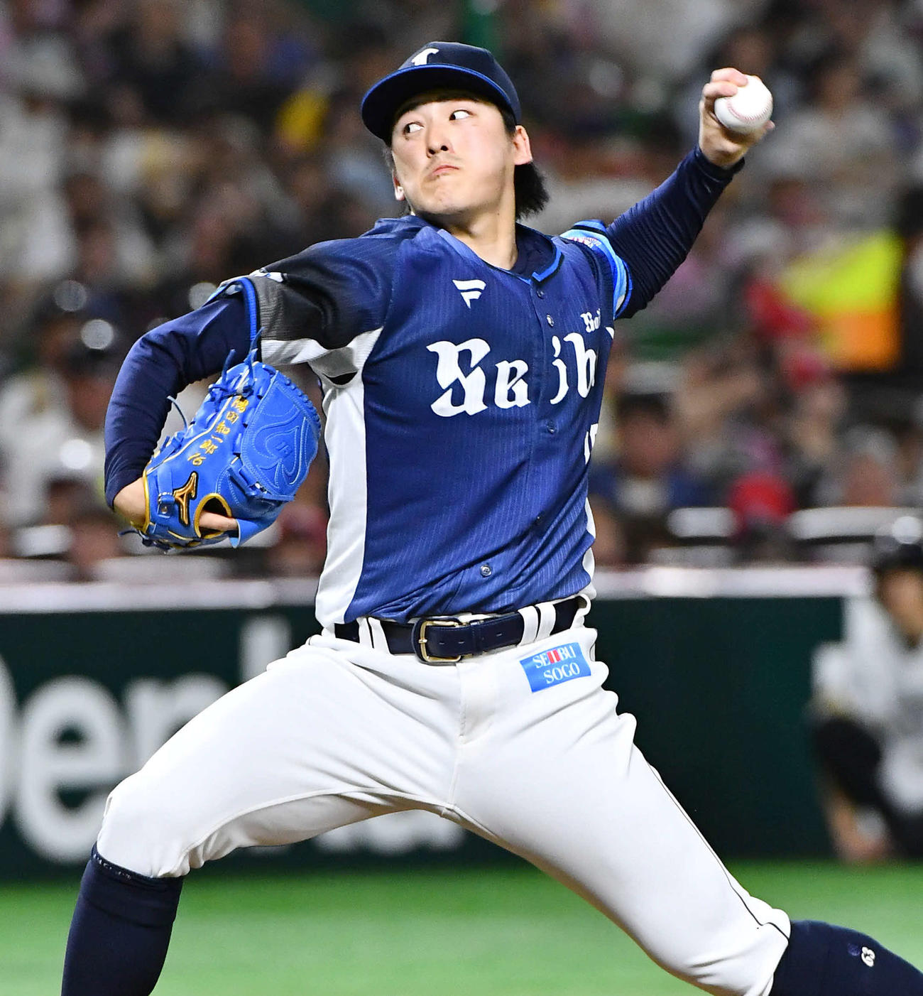 ソフトバンク対西武　西武先発の隅田（撮影・岩下翔太）