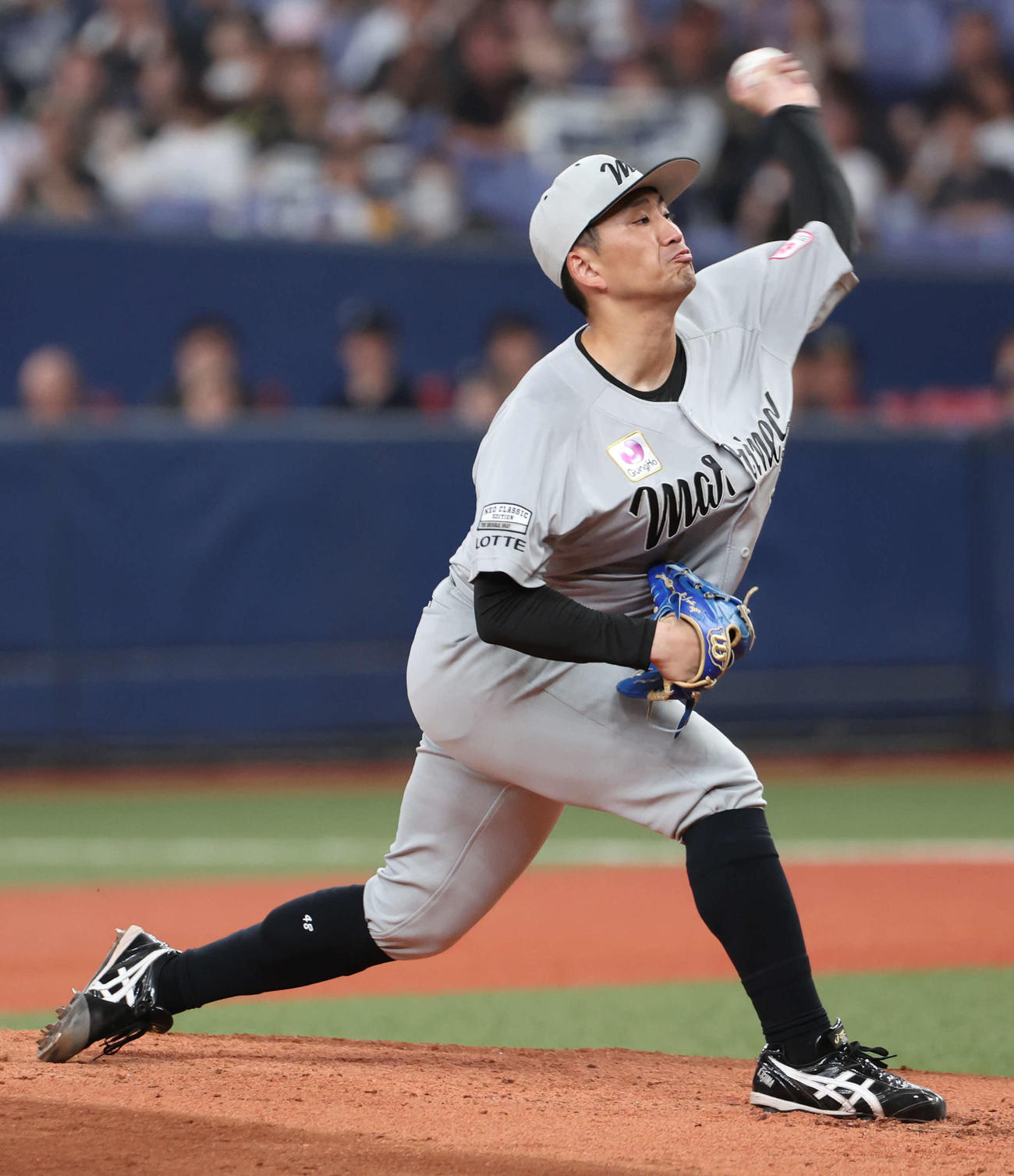 オリックス対ロッテ　ロッテ先発の小島（撮影・西尾就之）