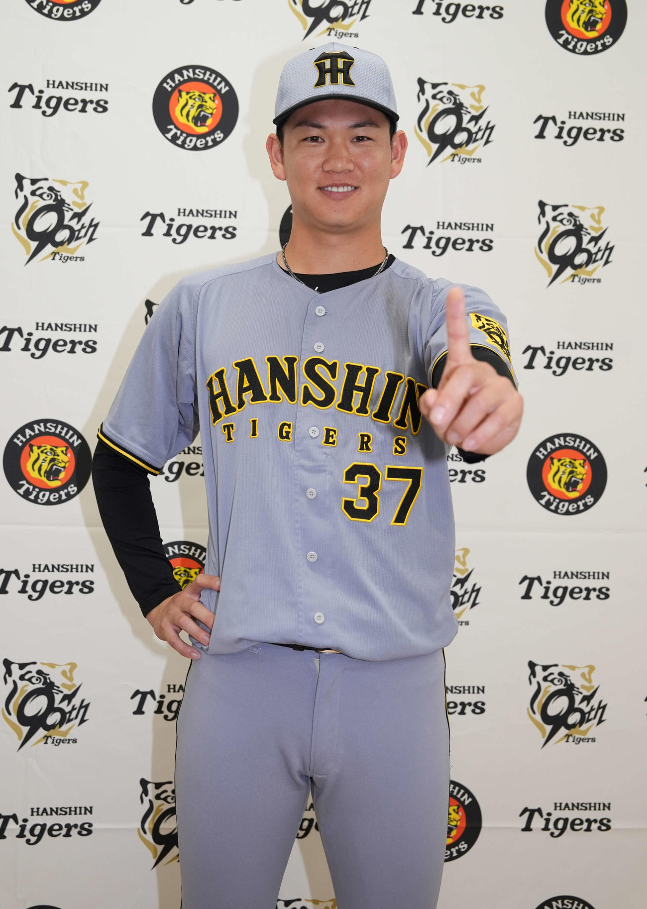 「マイナビオールスターゲーム2025」に監督選抜で選出された阪神及川（撮影・井上学）