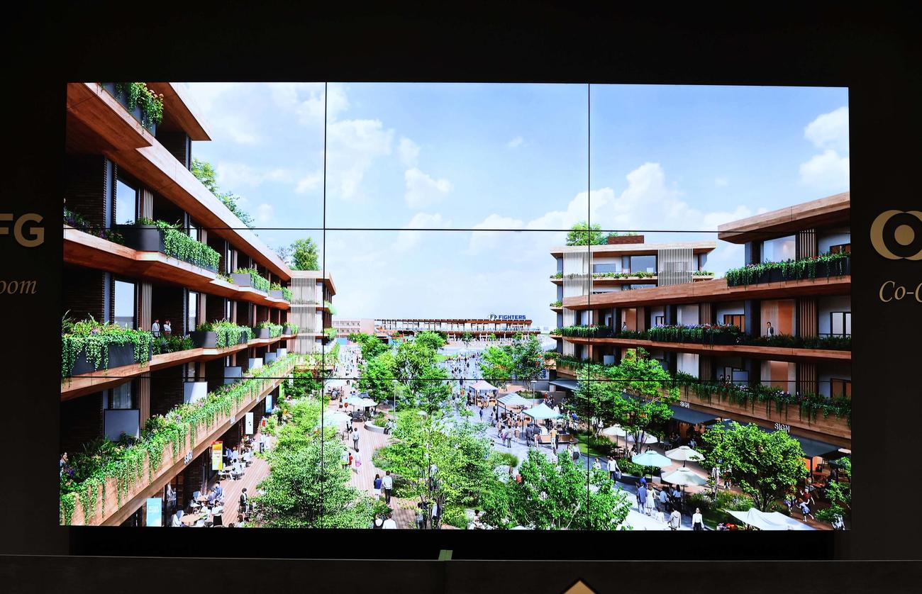 日本ハム2軍施設イメージ図（撮影・黒川智章）