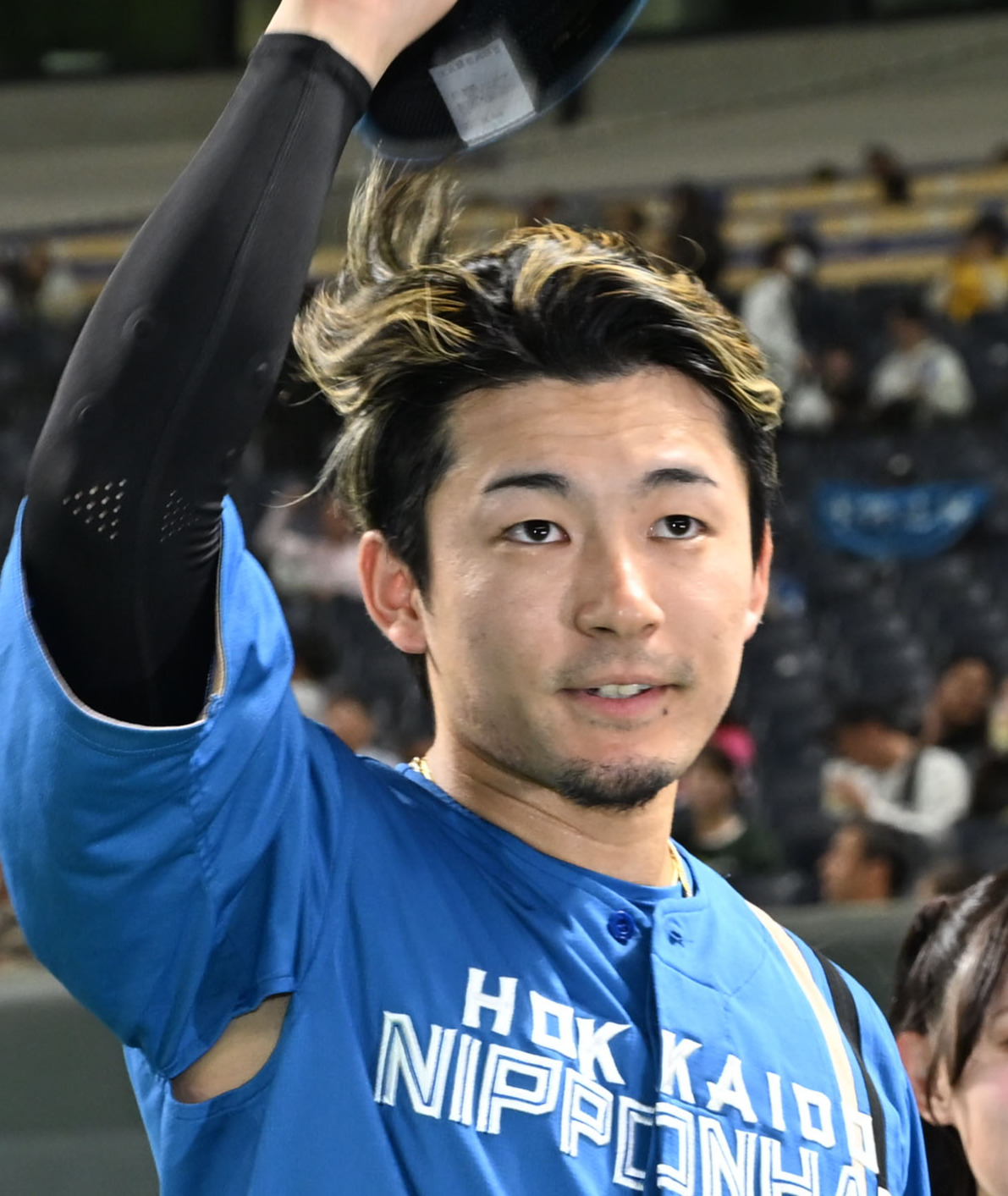日本ハム水野達稀（2025年4月撮影）