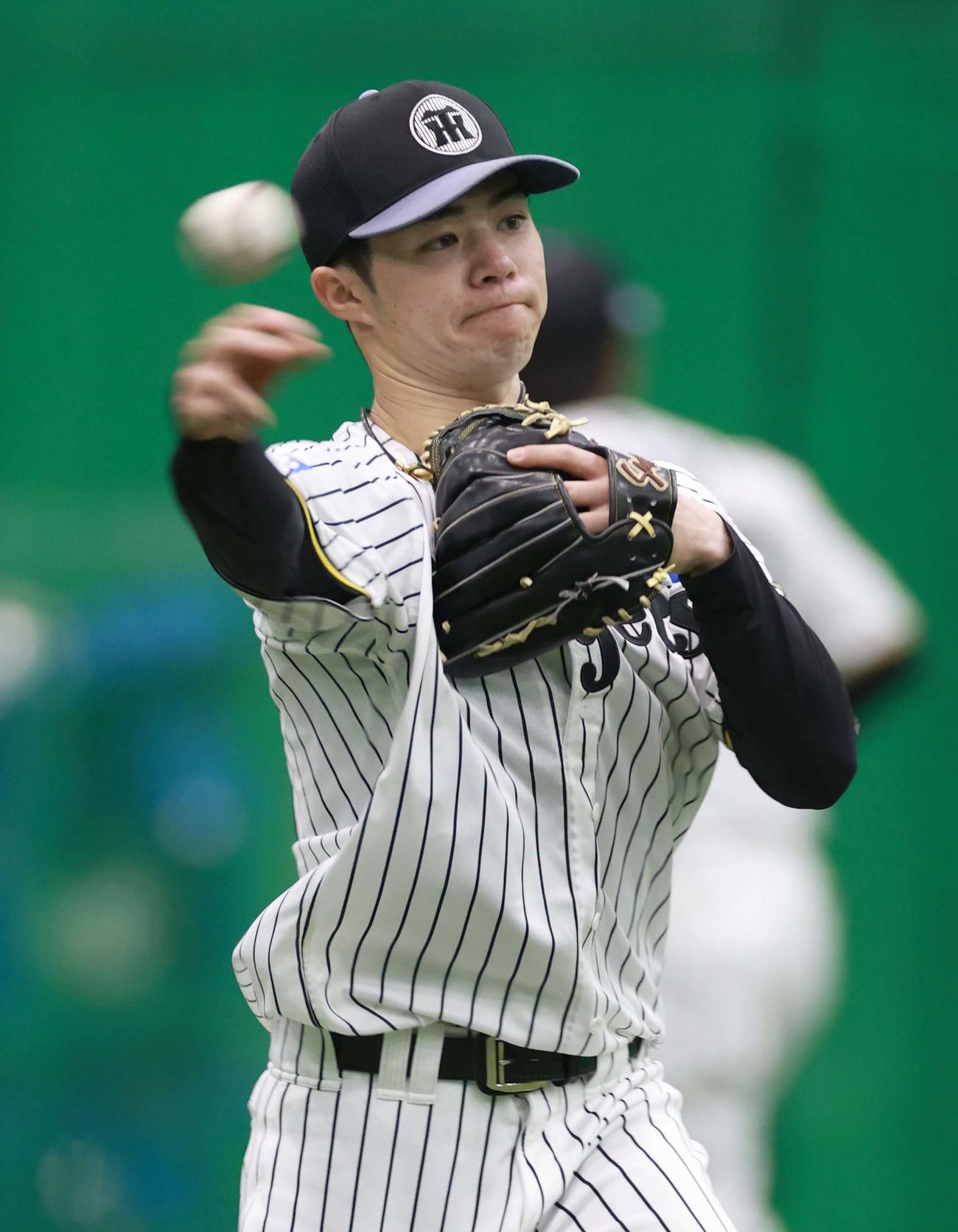 阪神中野拓夢（2025年6月26日撮影）
