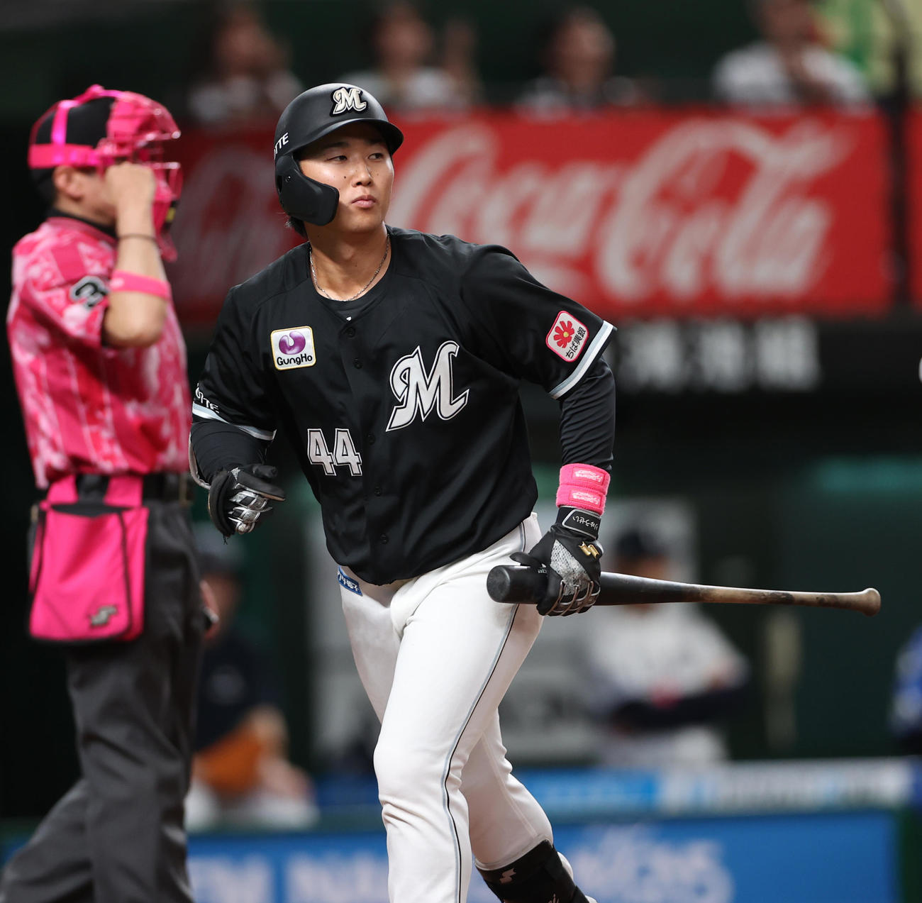 ロッテ宮崎竜成（2025年5月撮影）
