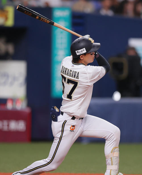 オリックス】中川圭太6号ソロ「良い感触で打つことができた」球団9000