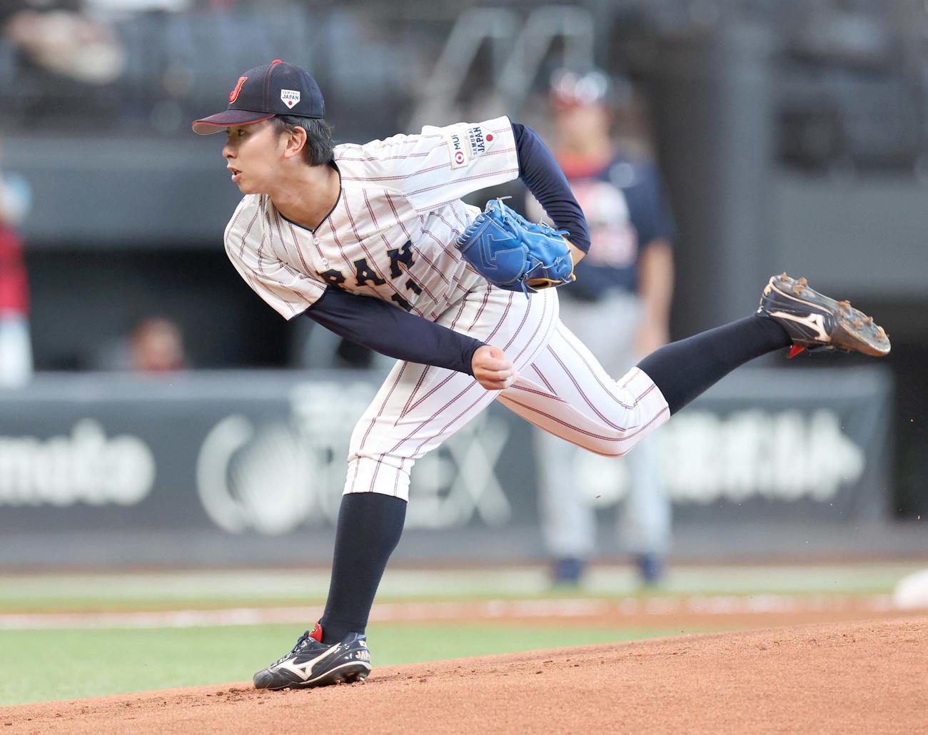 日米大学野球選手権　日本対米国　日本代表先発の伊藤（撮影・黒川智章）