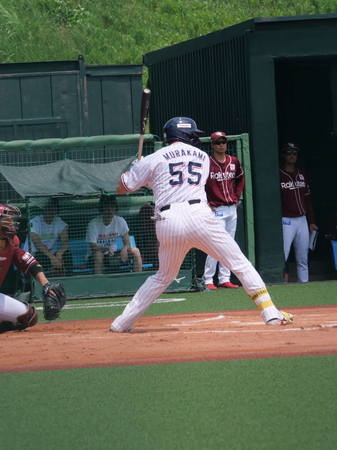 イースタン・リーグ楽天戦に出場したヤクルト村上（撮影・上田悠太）