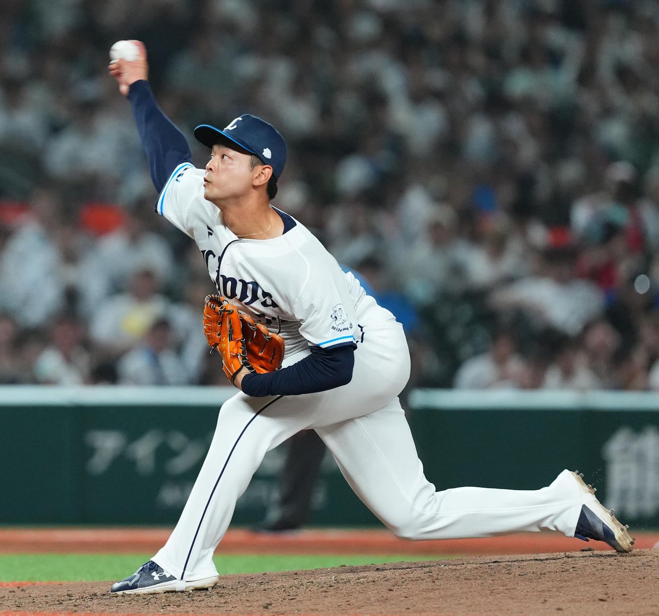 西武対楽天　6回、西武2番手の黒木（撮影・菅敏）
