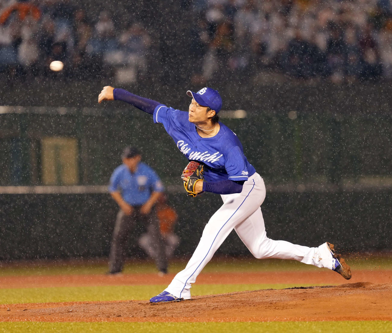 巨人対中日　中日の先発高橋宏（撮影・たえ見朱実）