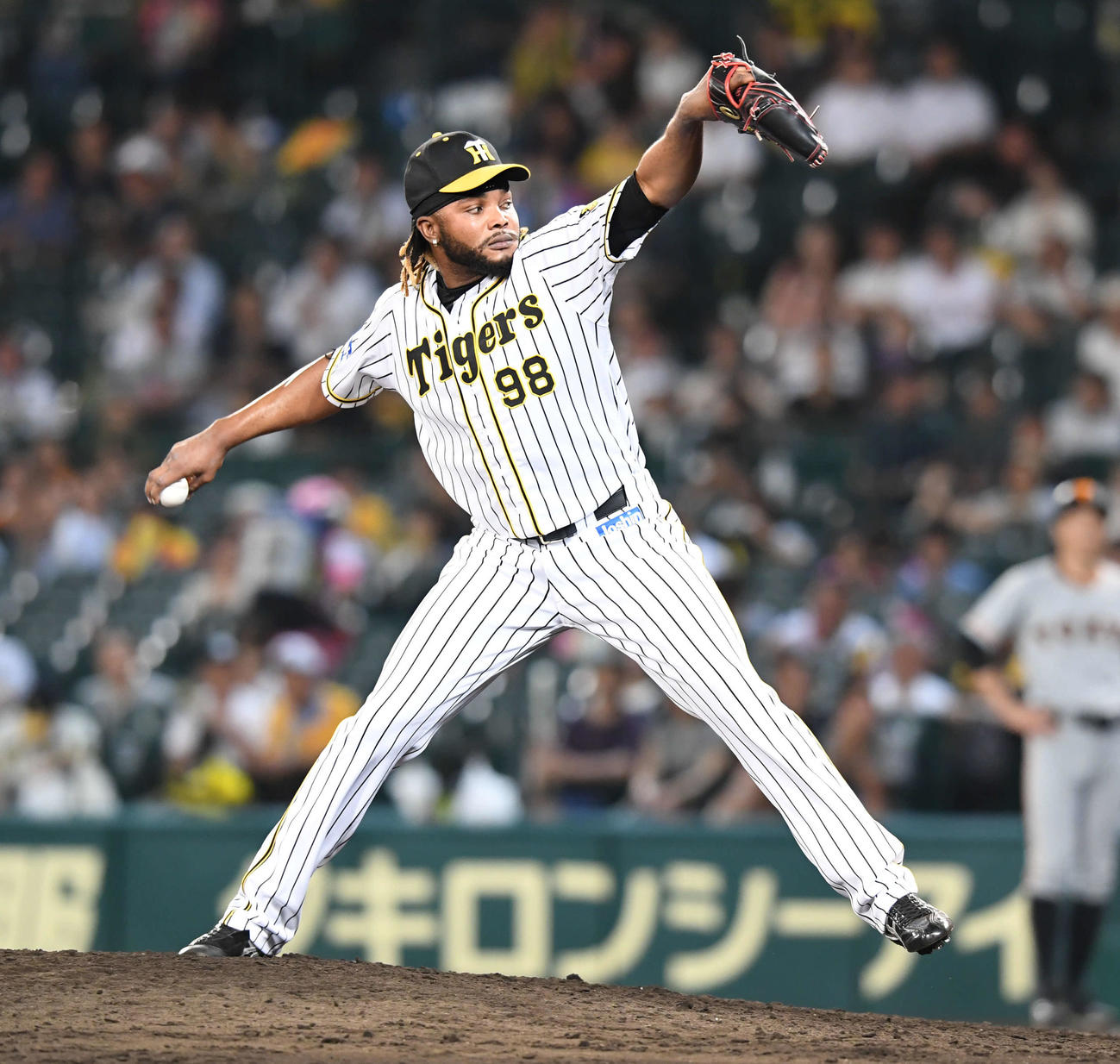 阪神時代のラファエル・ドリス（2019年8月30日撮影）