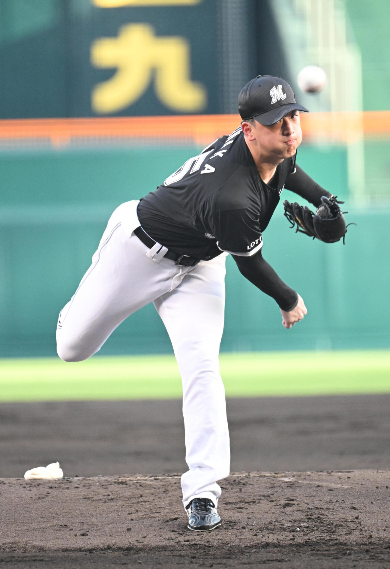 ロッテ田中晴也（2025年6月18日撮影）