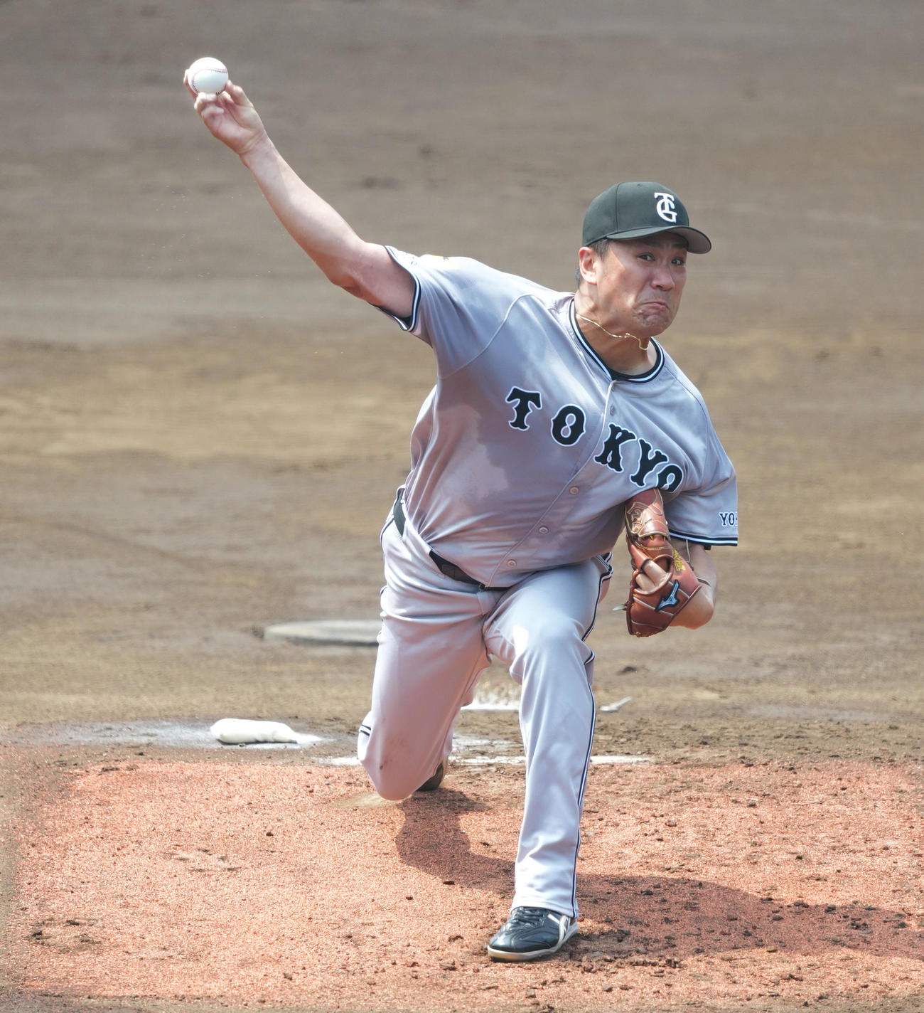 イースタン・リーグ西武対巨人　巨人先発の田中将（撮影・菅敏）