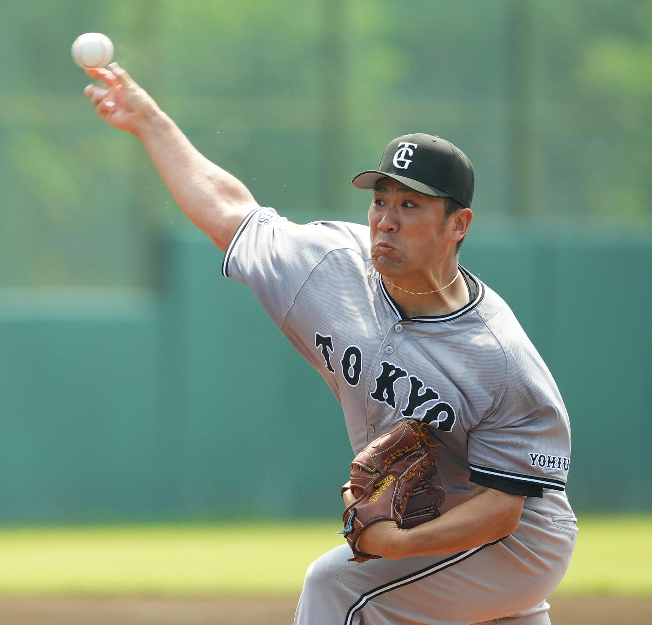 イースタン・リーグ西武対巨人　巨人先発の田中将（撮影・菅敏）
