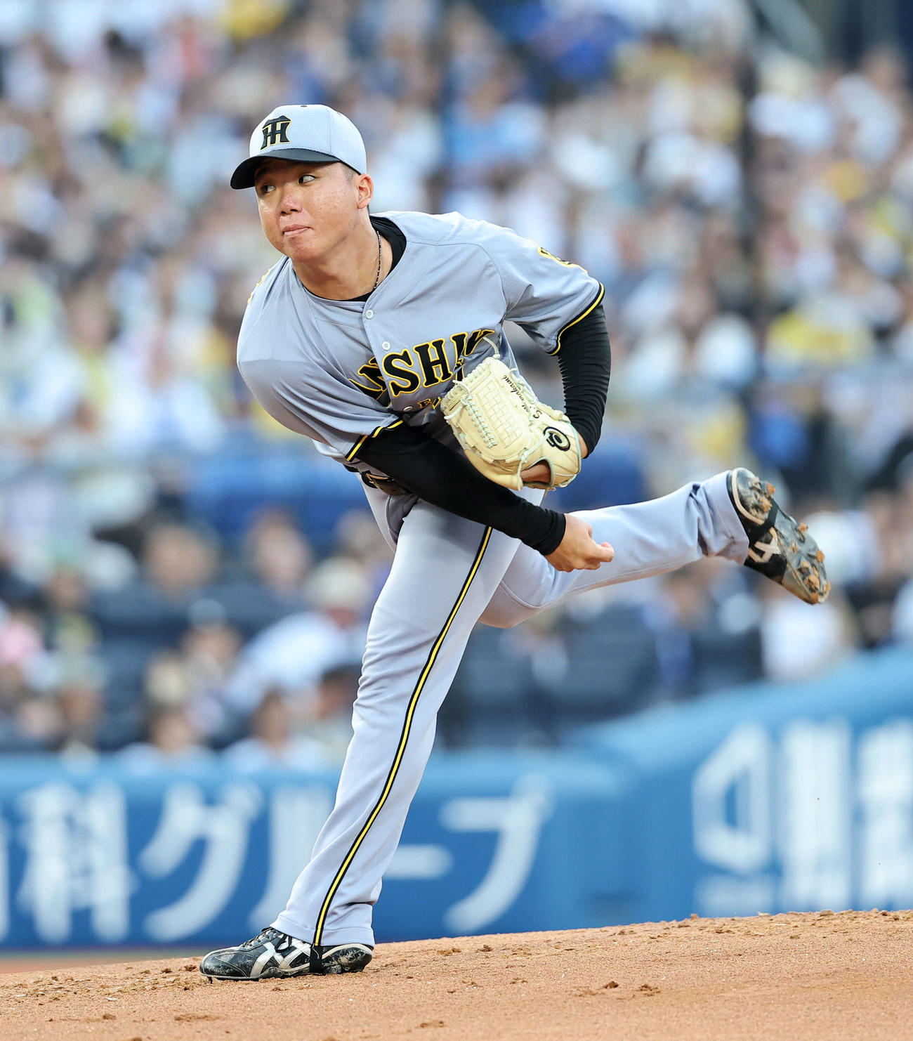 阪神村上頌樹（2025年7月4日撮影）