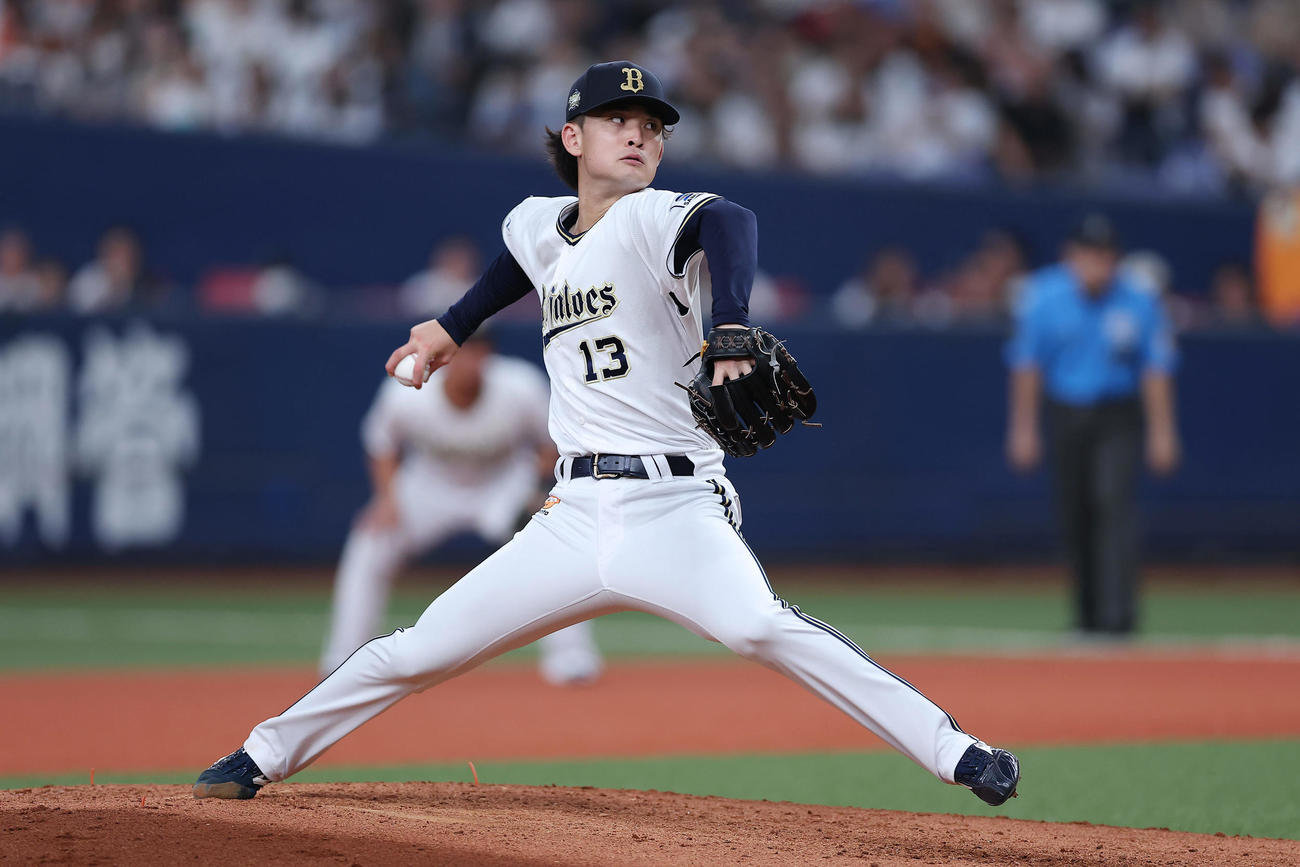 オリックス寺西成騎（2025年6月13日撮影）