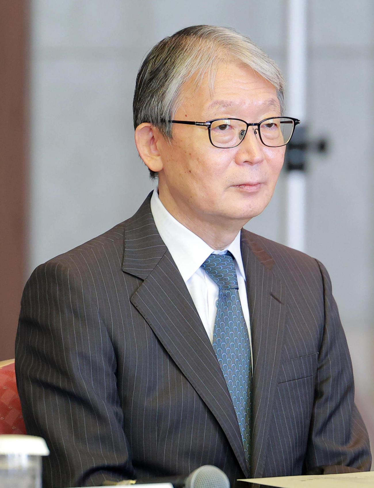 オーナー会議に出席する巨人の山口寿一オーナー（代表撮影）