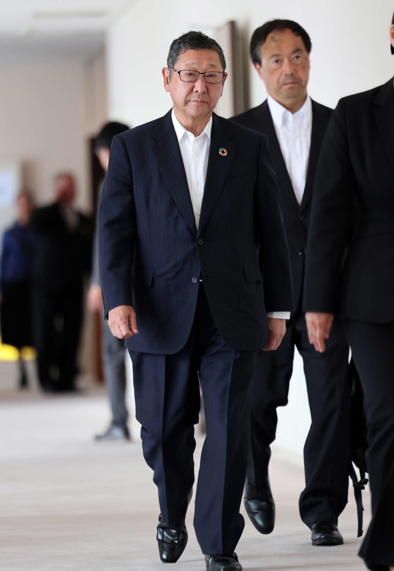 オーナー会議に臨む西武後藤オーナー（撮影・浅見桂子）