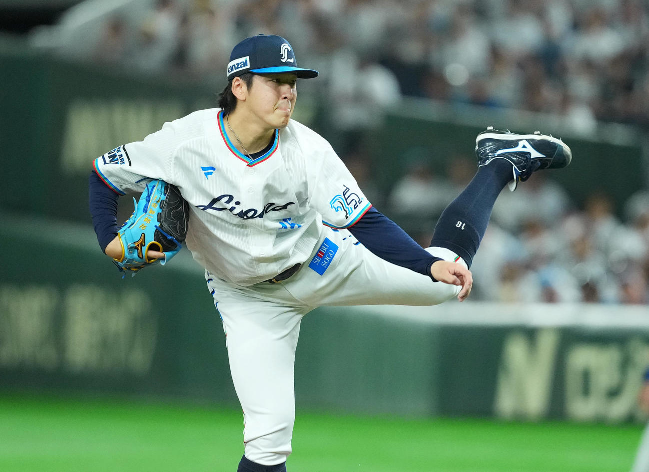西武対日本ハム　西武先発の隅田（撮影・菅敏）