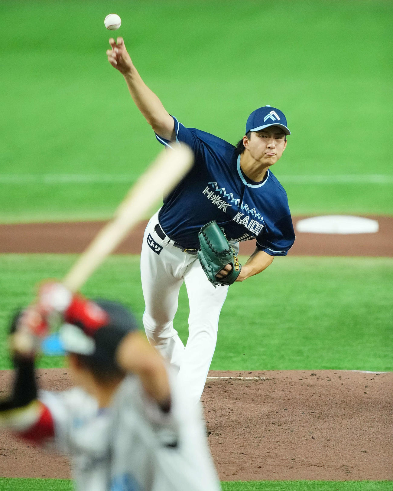 西武対日本ハム　日本ハム先発の達（撮影・菅敏）
