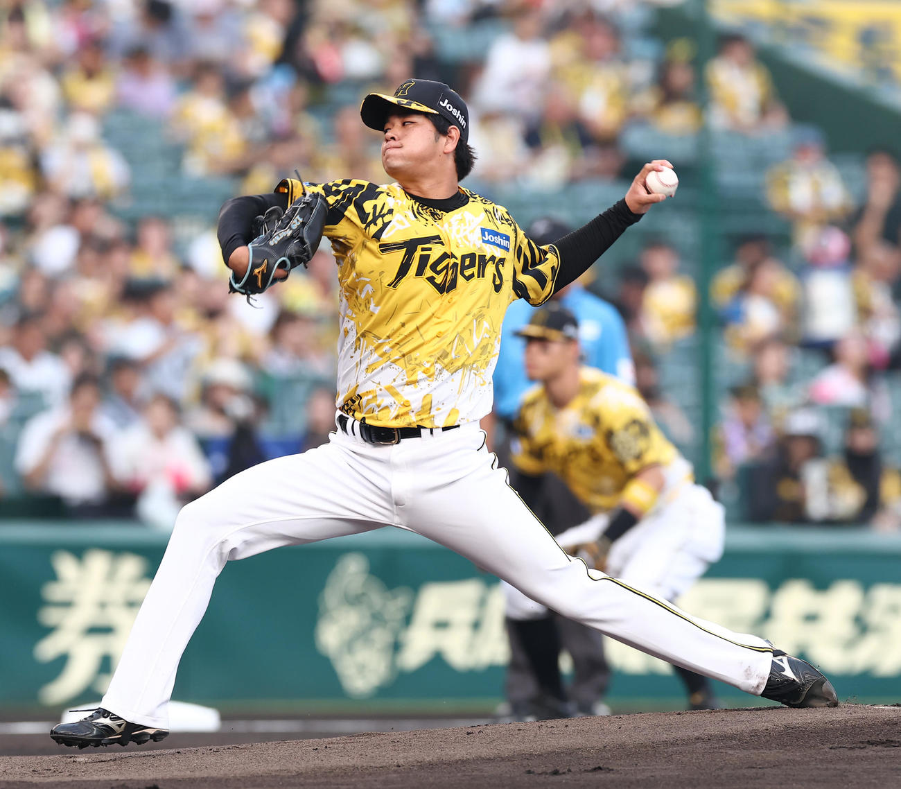 阪神対中日　阪神先発の高橋（撮影・上田博志）