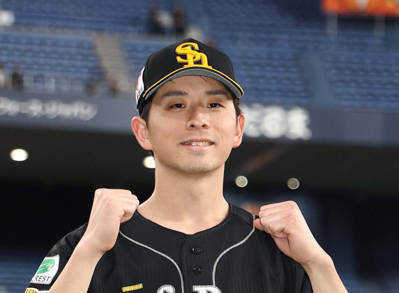ソフトバンク大関友久（2025年7月9日撮影）