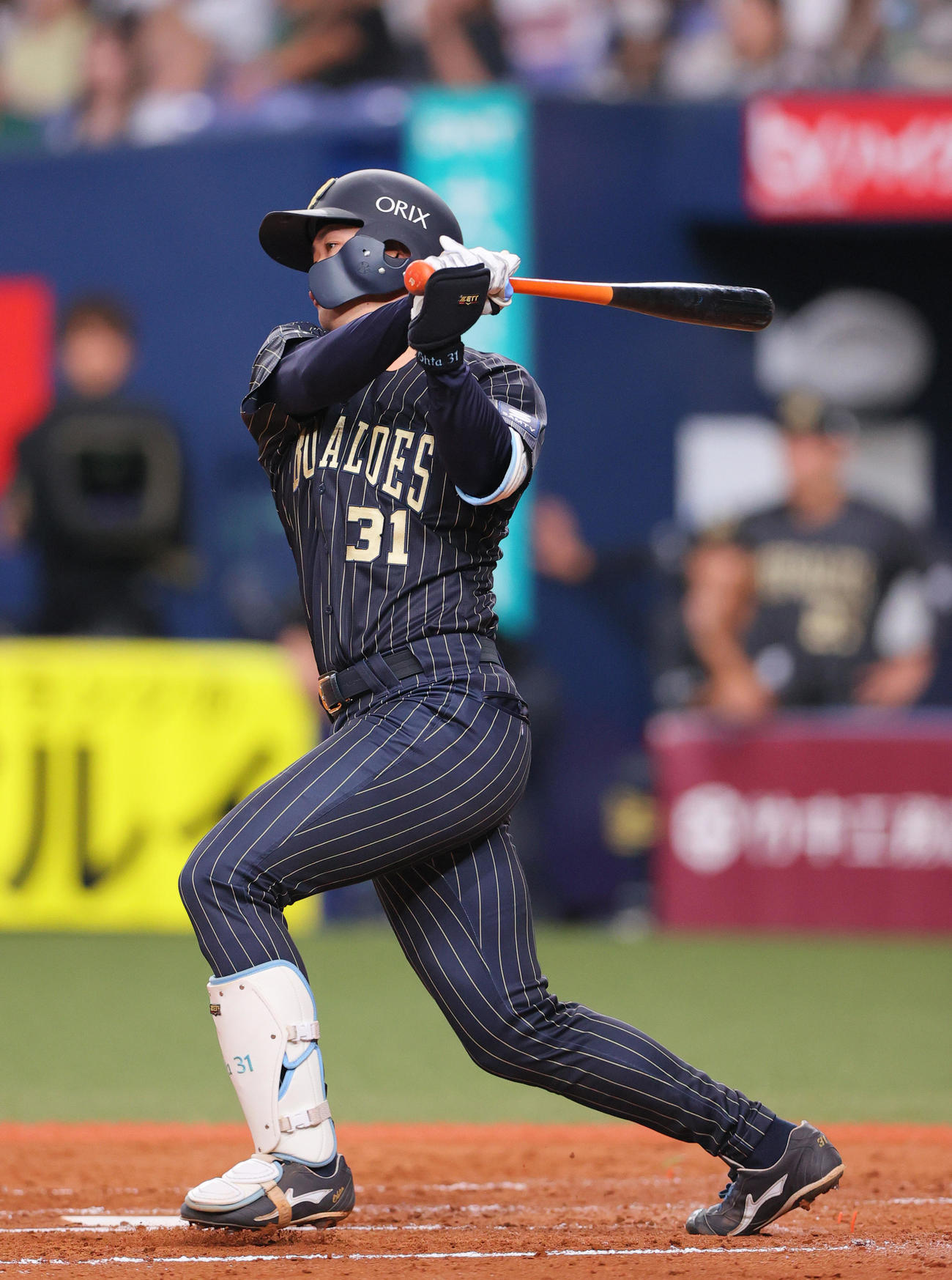オリックス対楽天　3回裏オリックス無死二、三塁、太田は左前適時打を放つ（撮影・上山淳一）