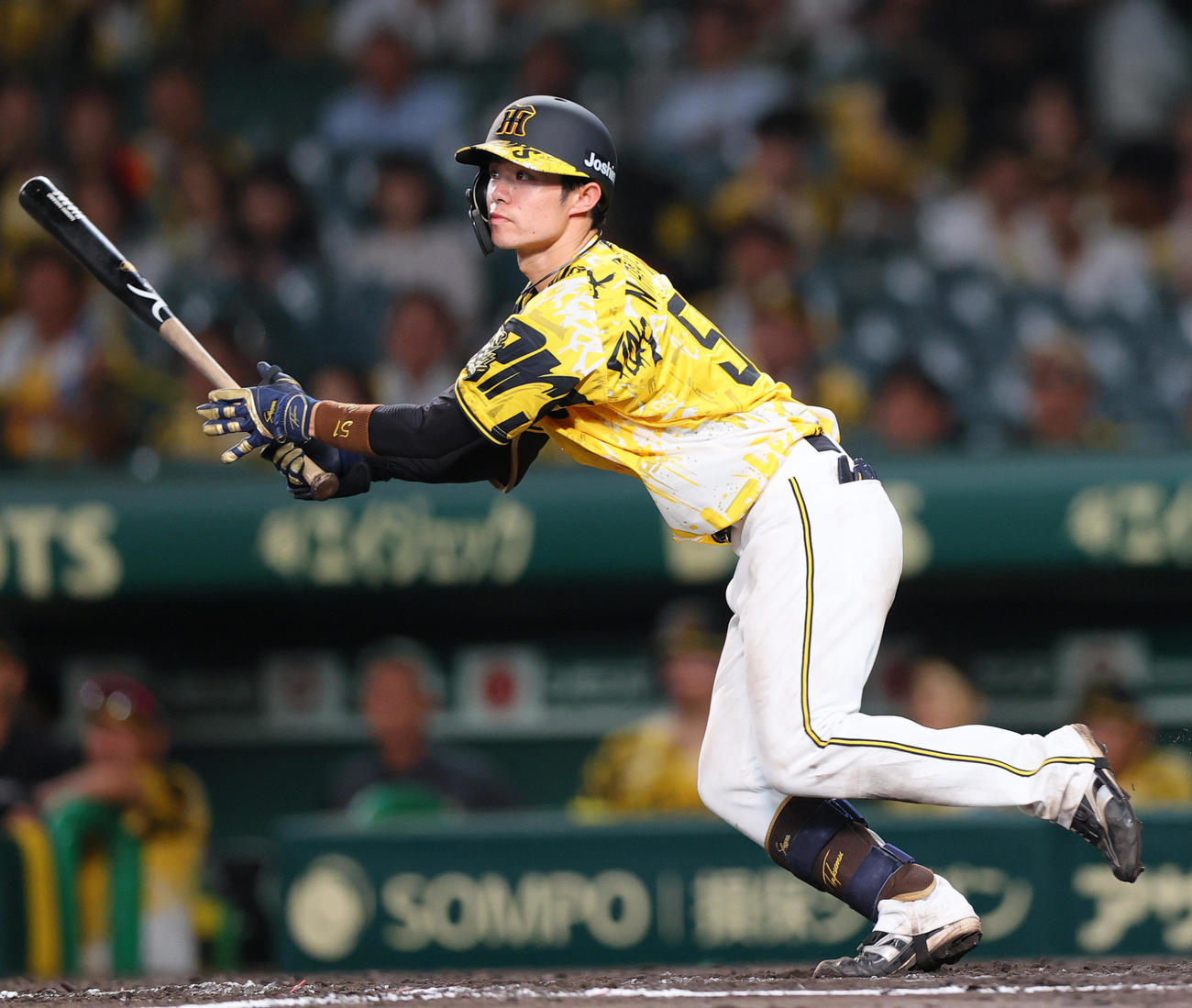 阪神中野拓夢（2025年7月11日撮影）