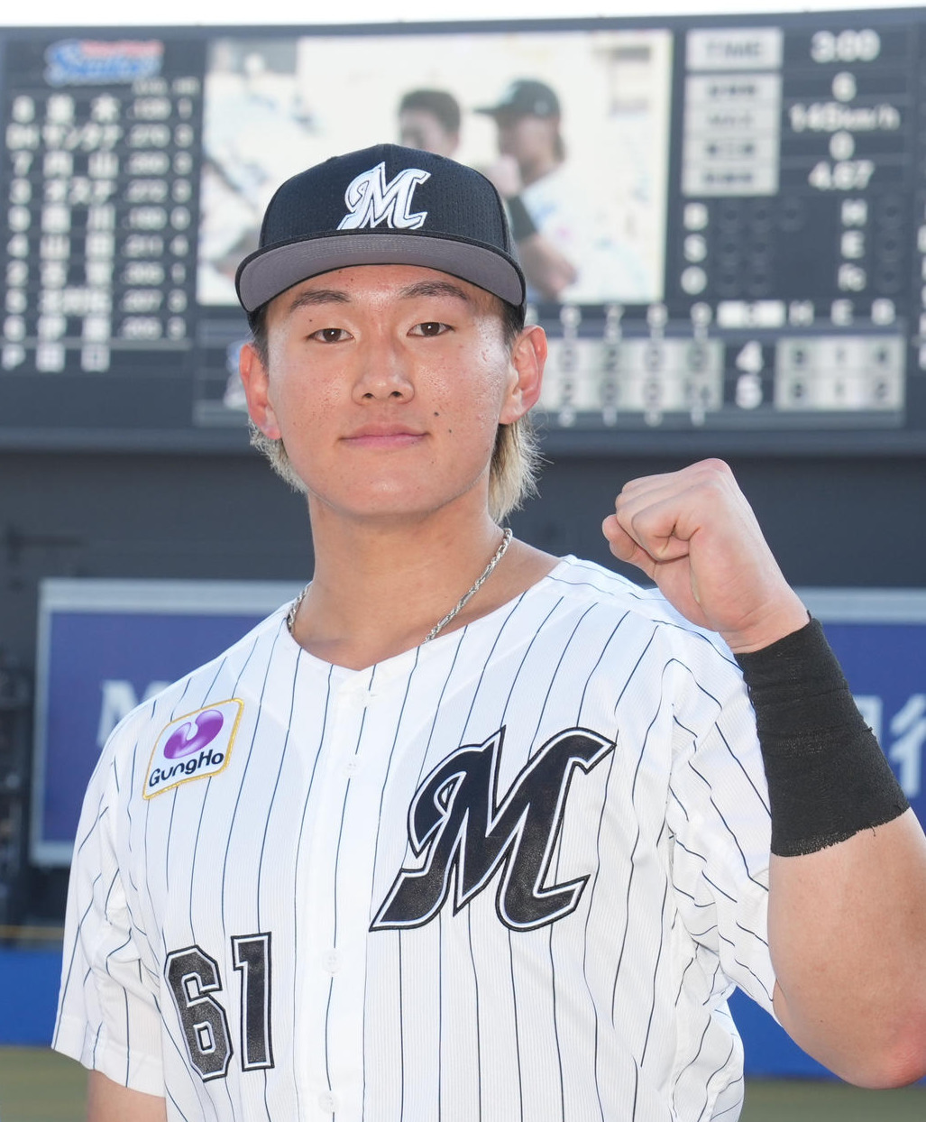 ロッテ山本大斗（2025年撮影）