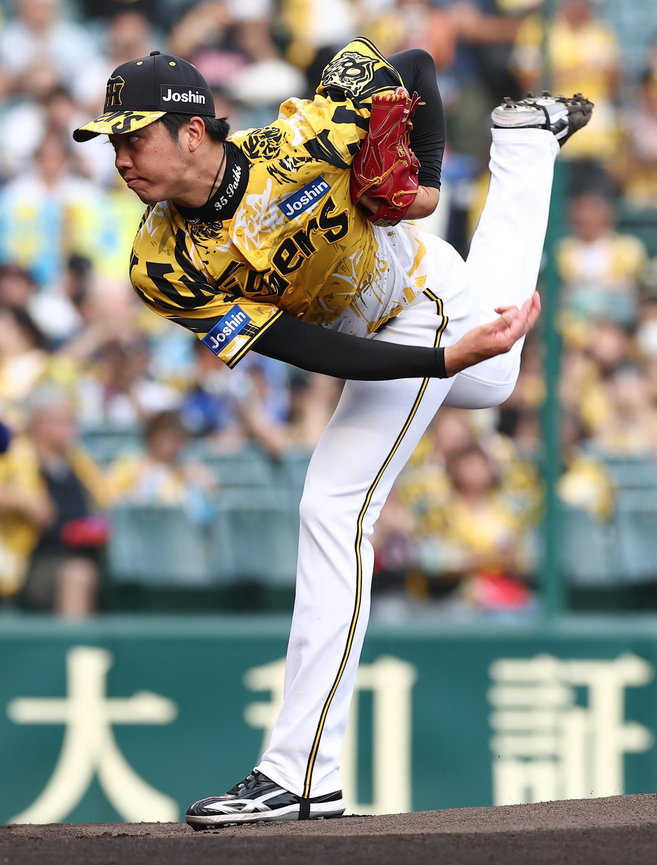 阪神対中日　阪神先発の才木（撮影・上田博志）