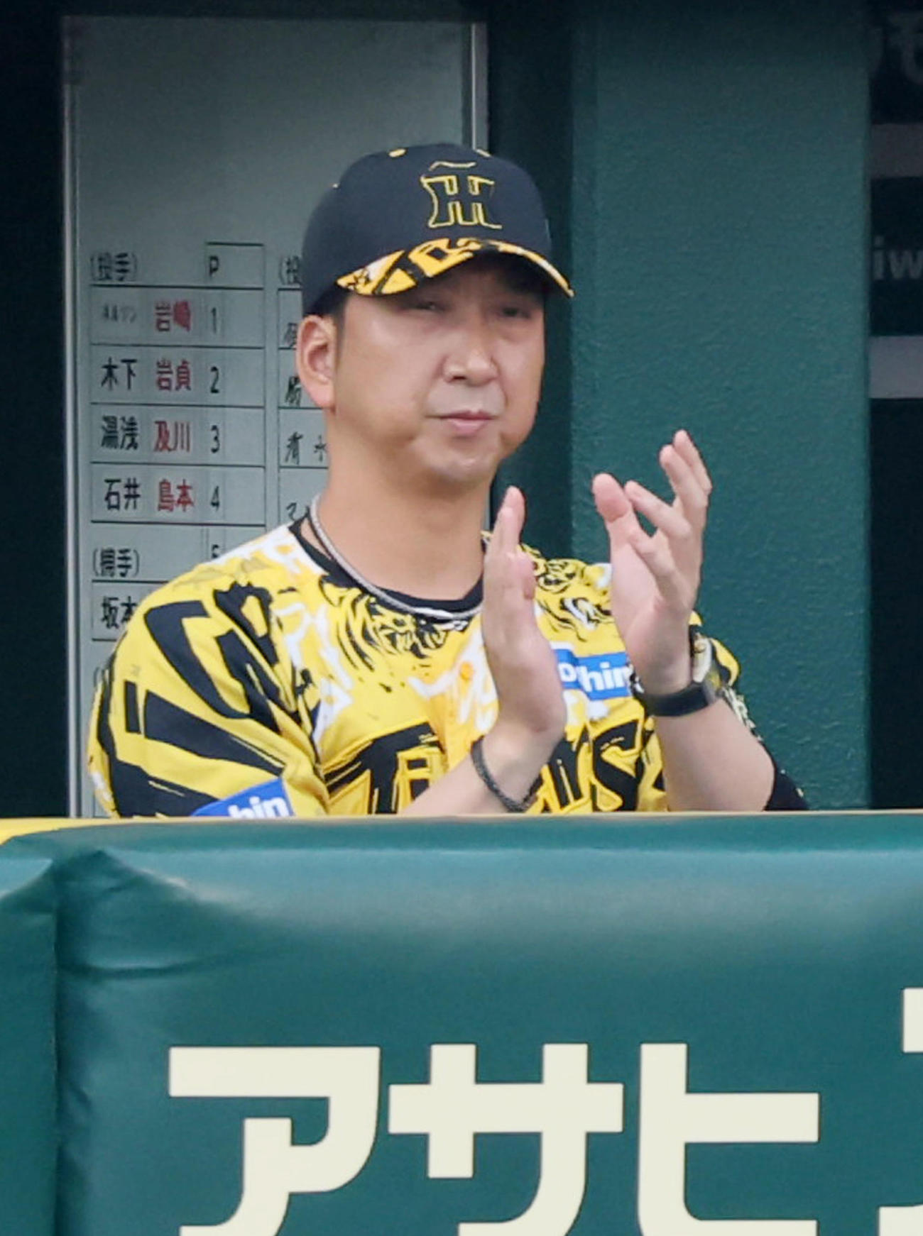 阪神藤川球児（2025年7月15日撮影）