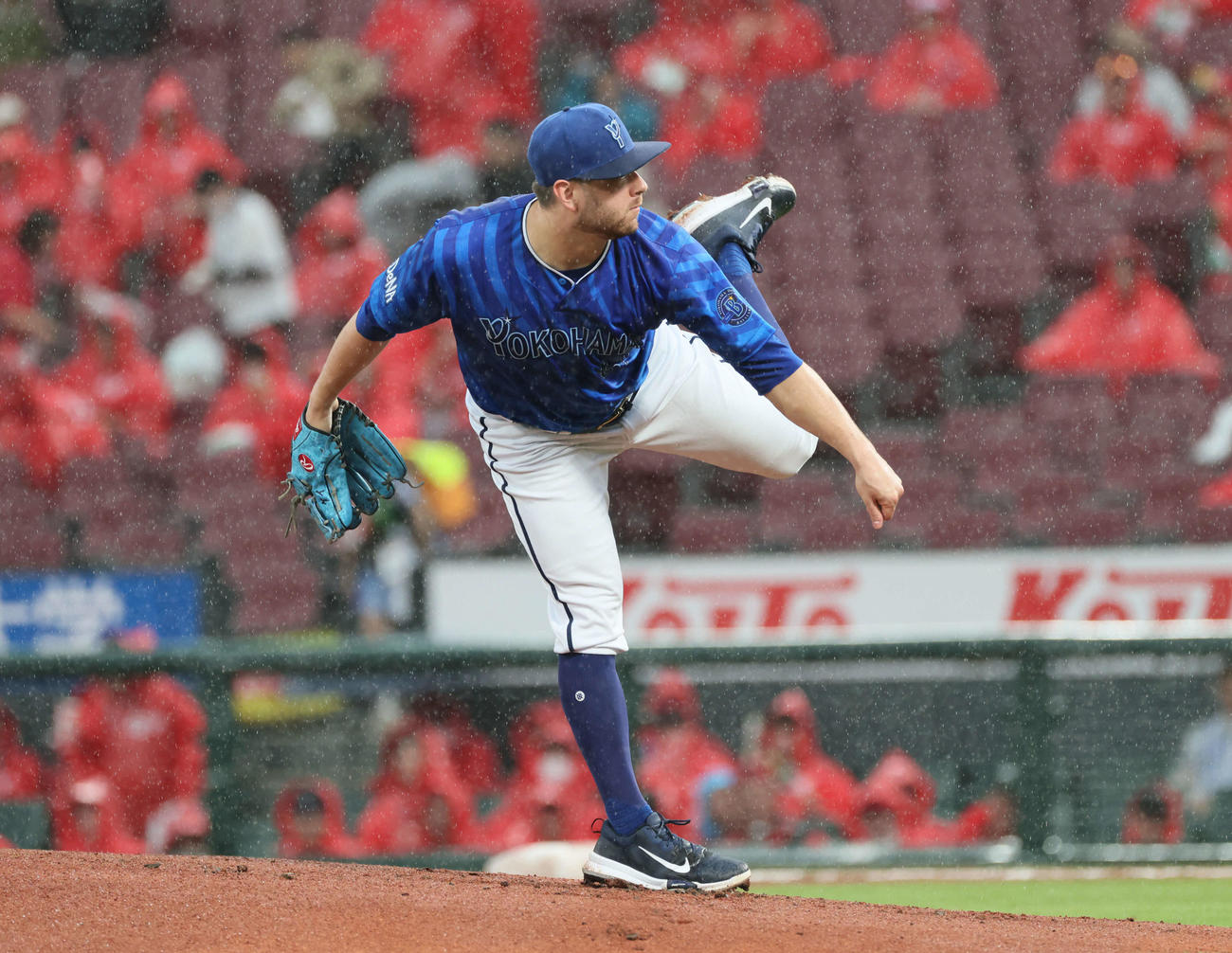広島対DeNA DeNA先発のケイ（撮影・加藤孝規）
