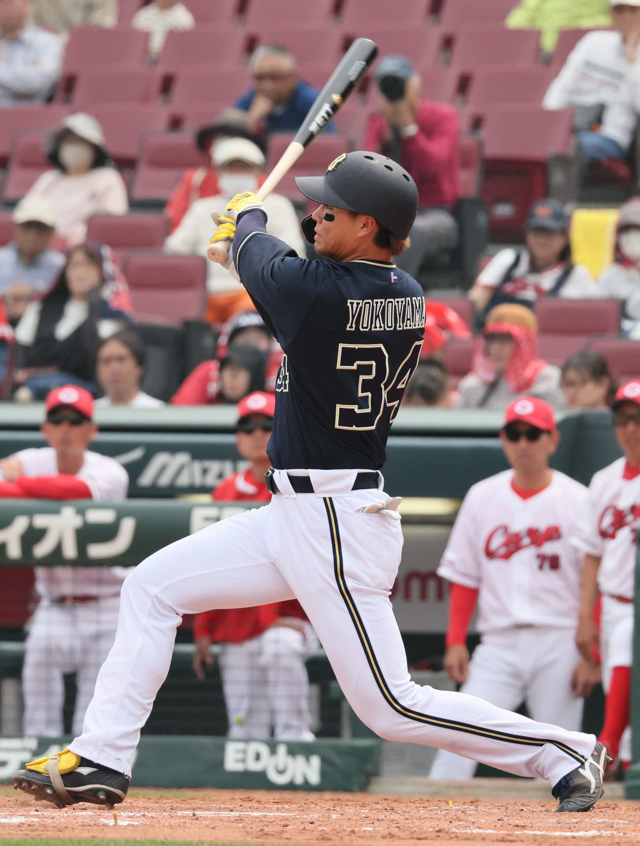 オリックス横山聖哉（2025年4月撮影）